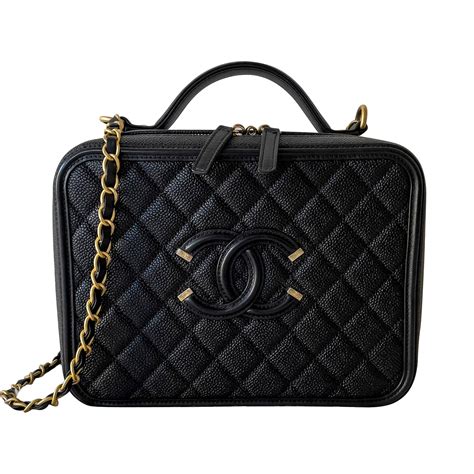 chanel filigree vanity case medium price